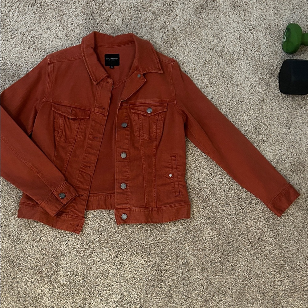 Burnt Orange Denim Jacket